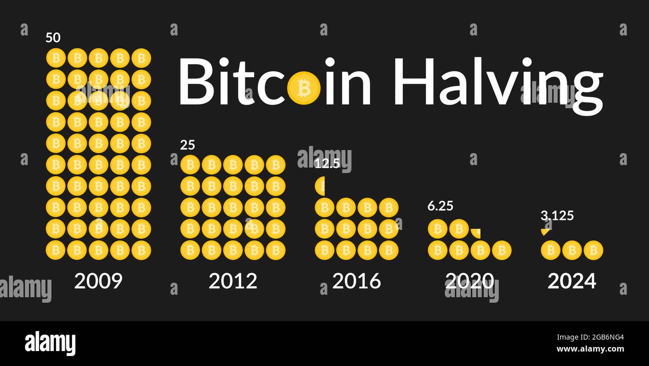 Bitcoin Halving 2024 vector illustation Stock Vector Image & Art Alamy
