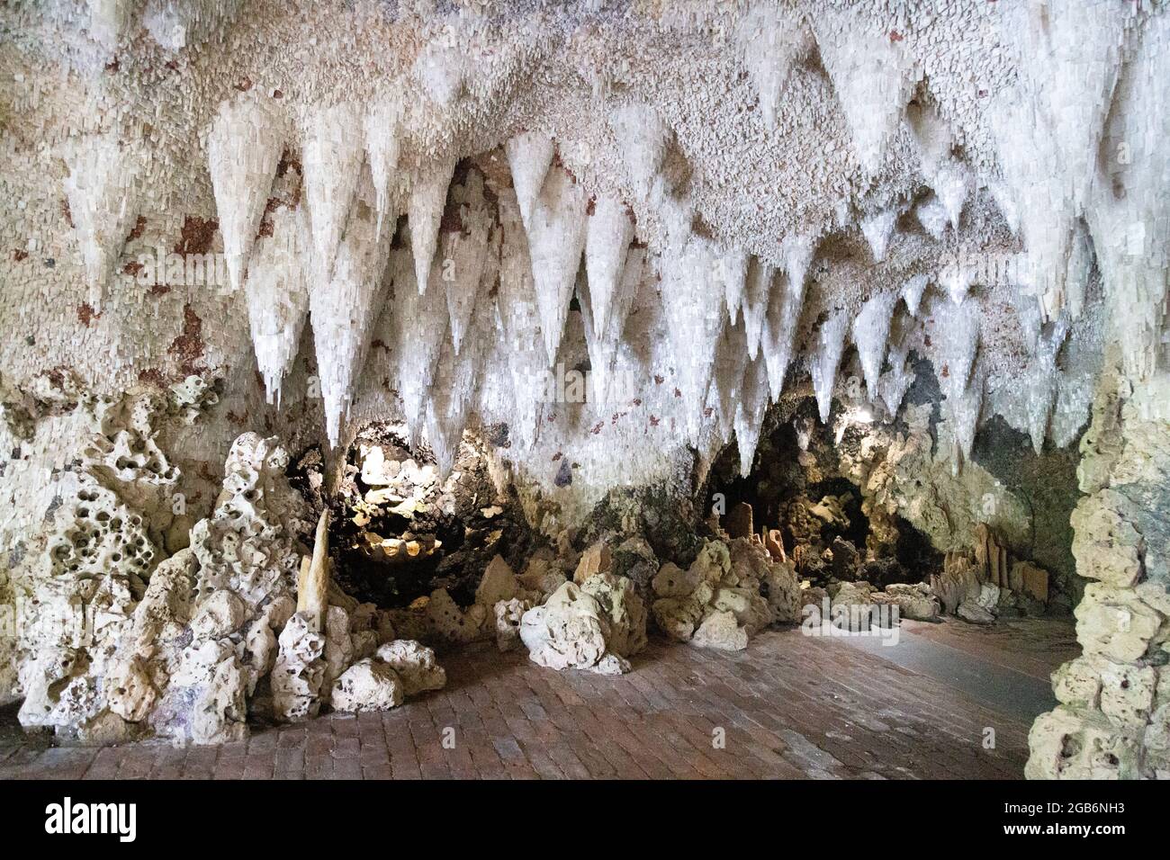 Crystal Grotto in Painshill Park, Surrey, UK Stock Photo Alamy