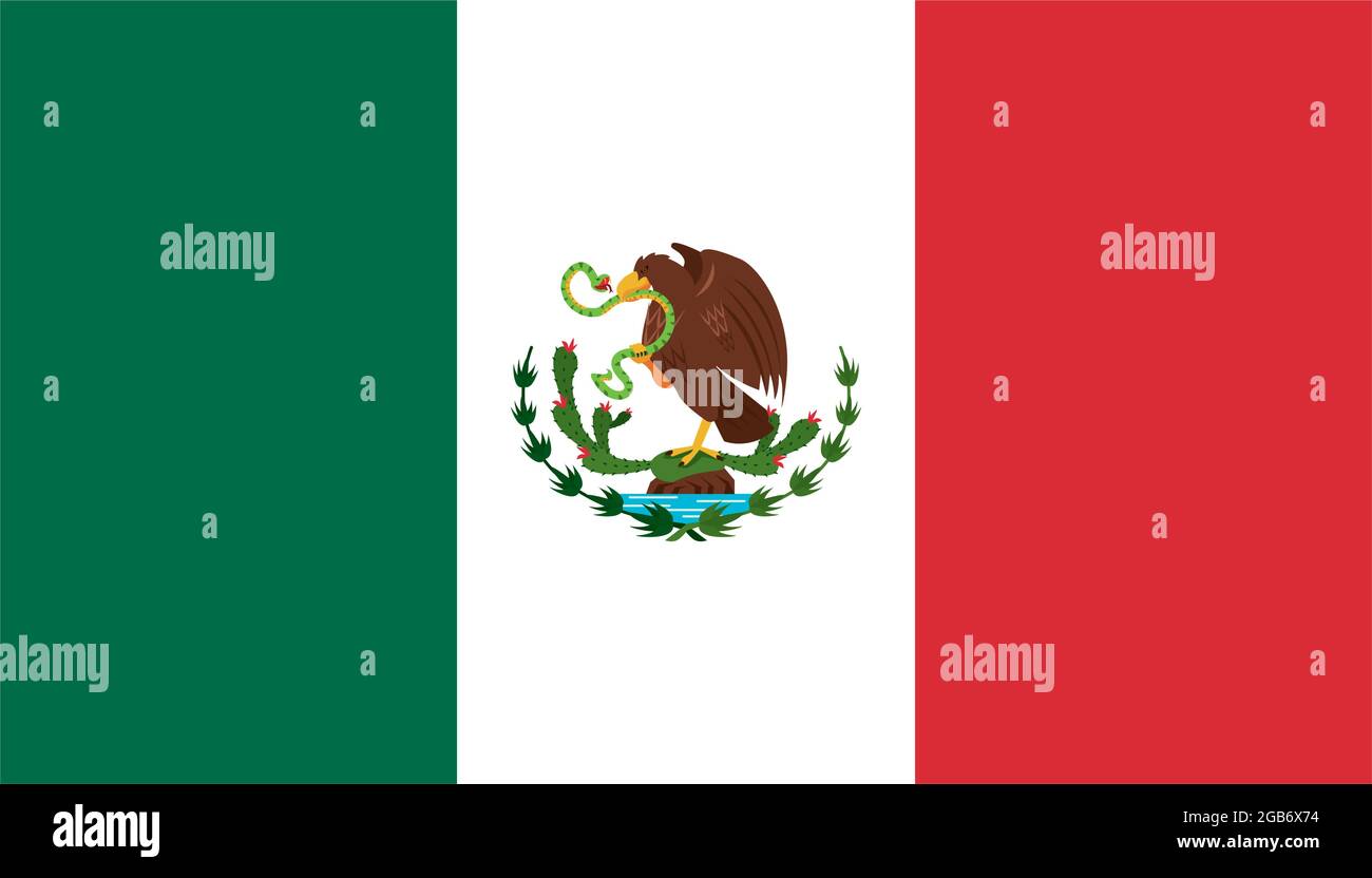 mexican flag emblem Stock Vector Image &amp; Art - Alamy