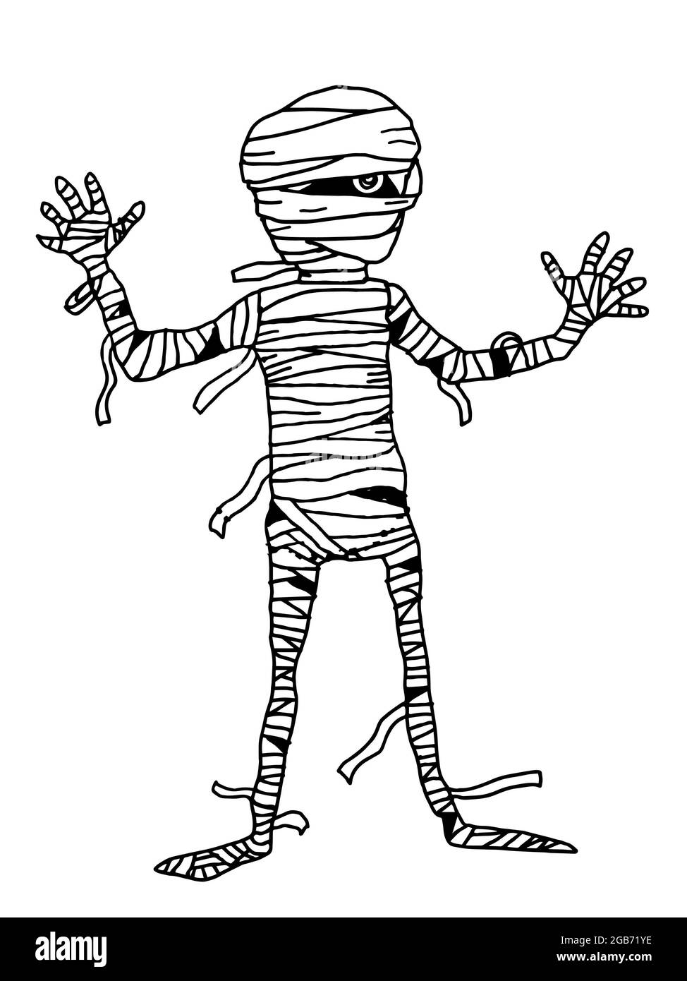 Mummy Clipart Black And White