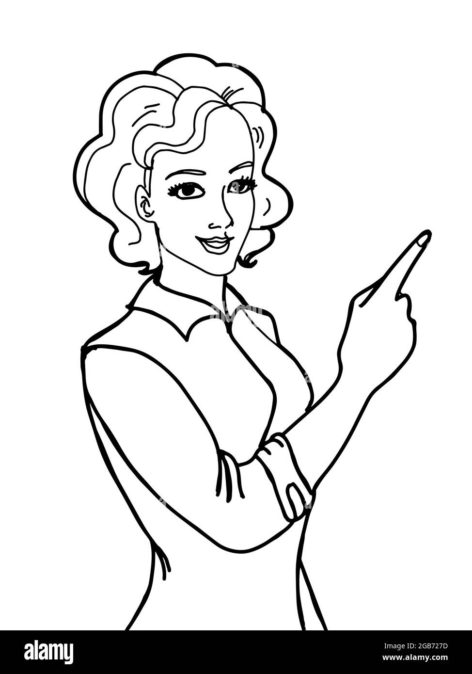 Cartoon happy boy pointing hires stock photography and images Alamy