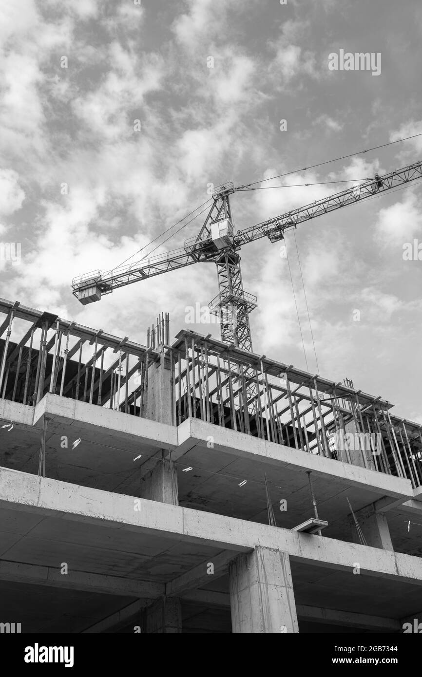 Residential high build buildings Black and White Stock Photos & Images ...