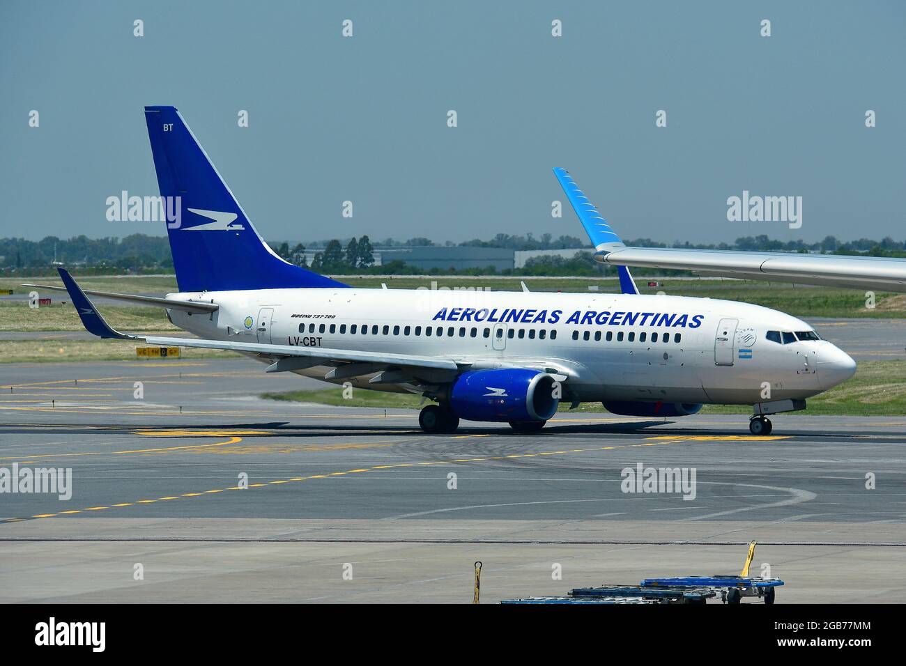 Aerolíneas Argentinas (is Argentina's largest airline), Boeing 737-700 airplane Stock Photo
