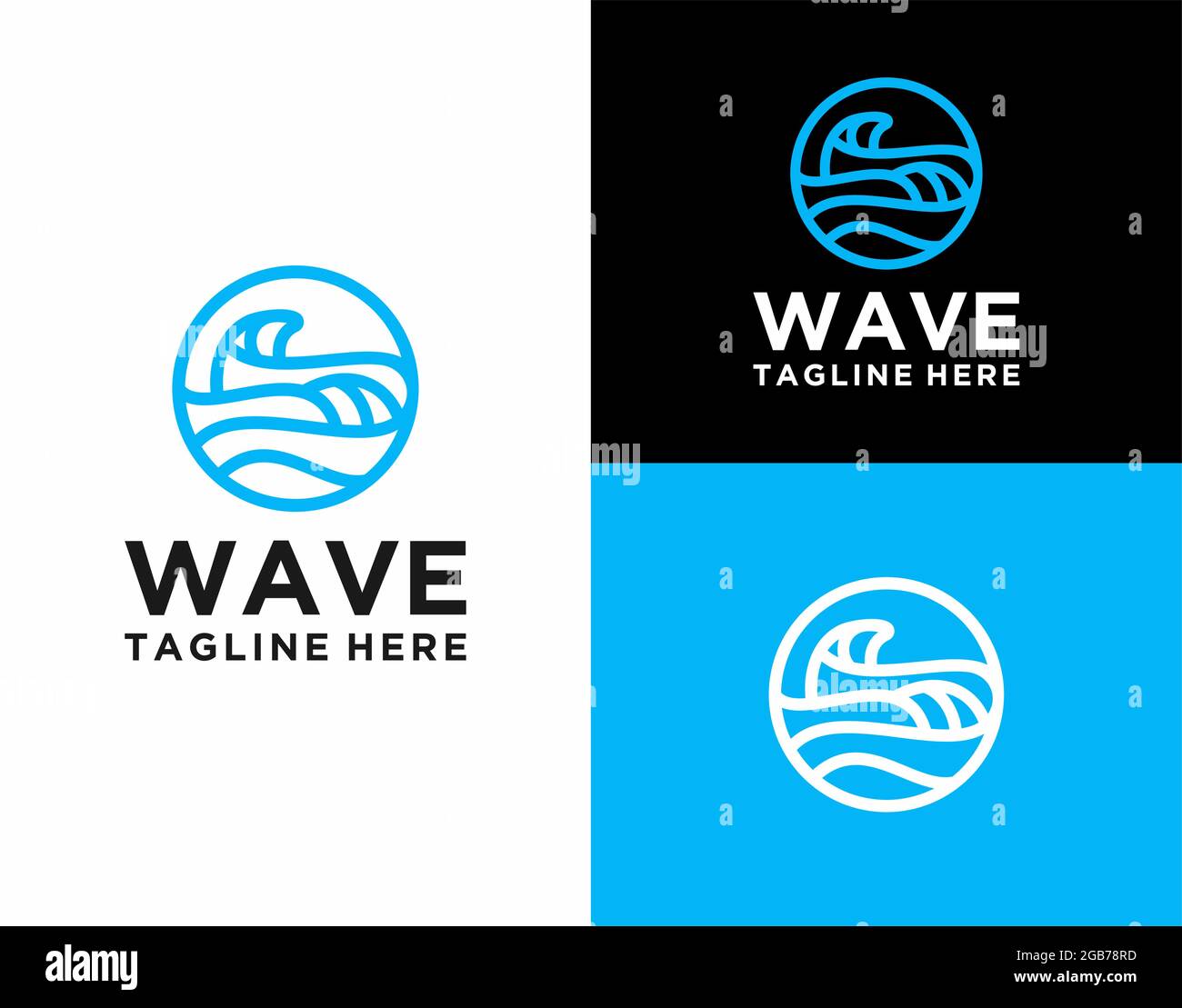 Blue green glossy curvy Stock Vector Images - Alamy