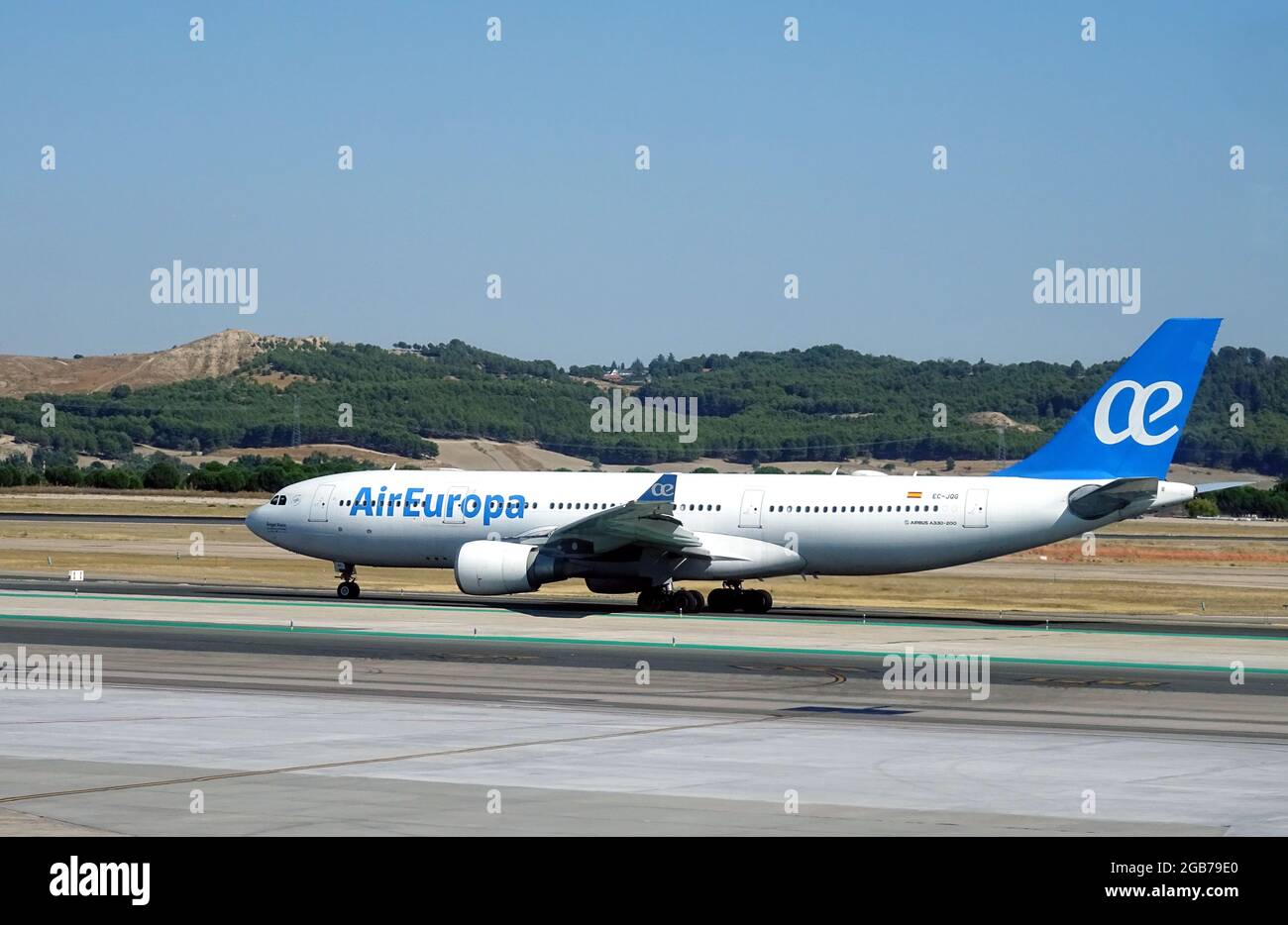 Air Europa Líneas Aéreas, S.A.U., branded as Air Europa (is the third-largest Spanish airline), Airbus A330-200 airplane Stock Photo