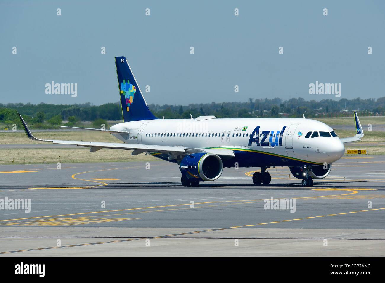 Azul Brazilian Airlines, Airbus A320 neo airplane Stock Photo