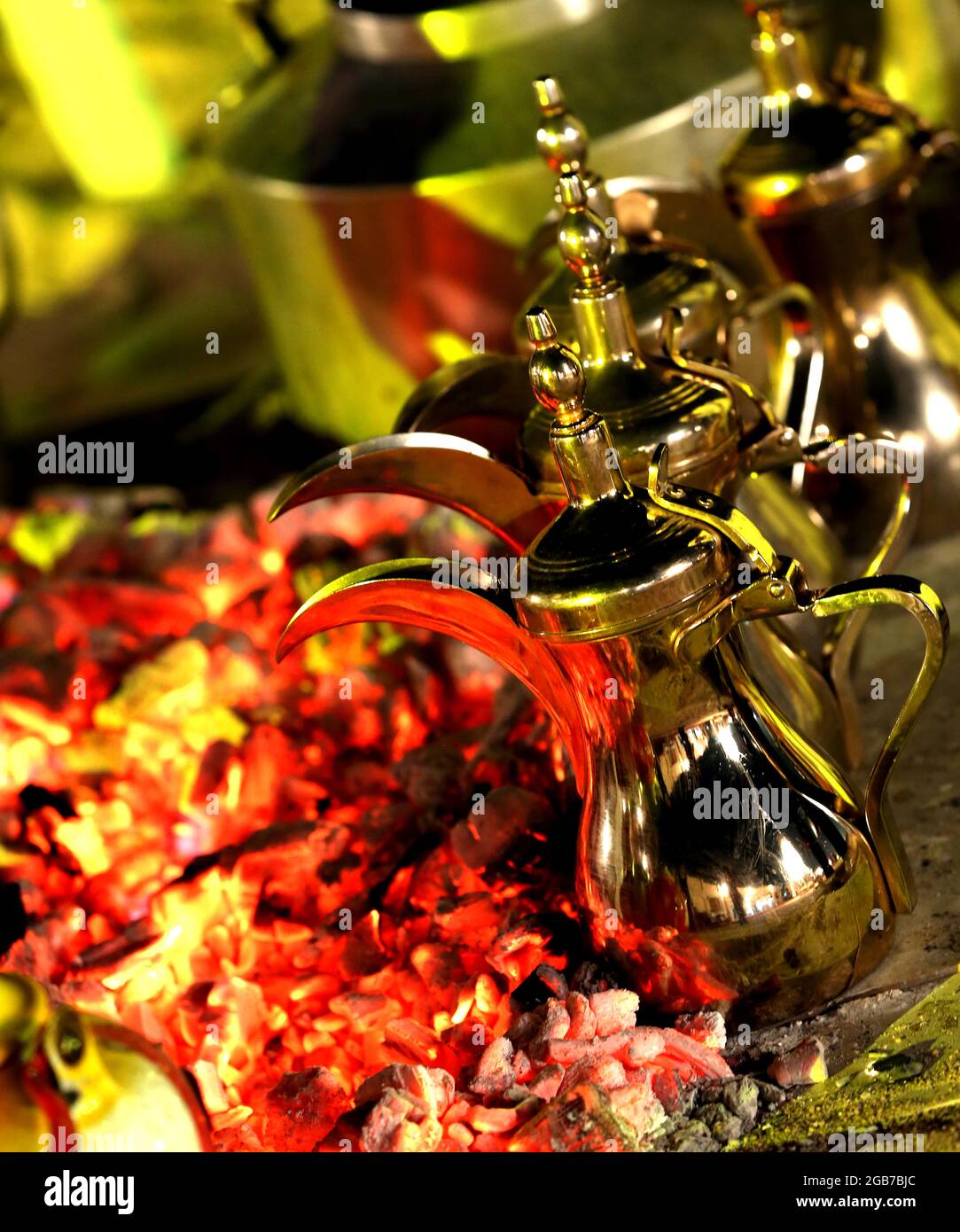 A dallah is a traditional Arabic coffee pot used for centuries to brew