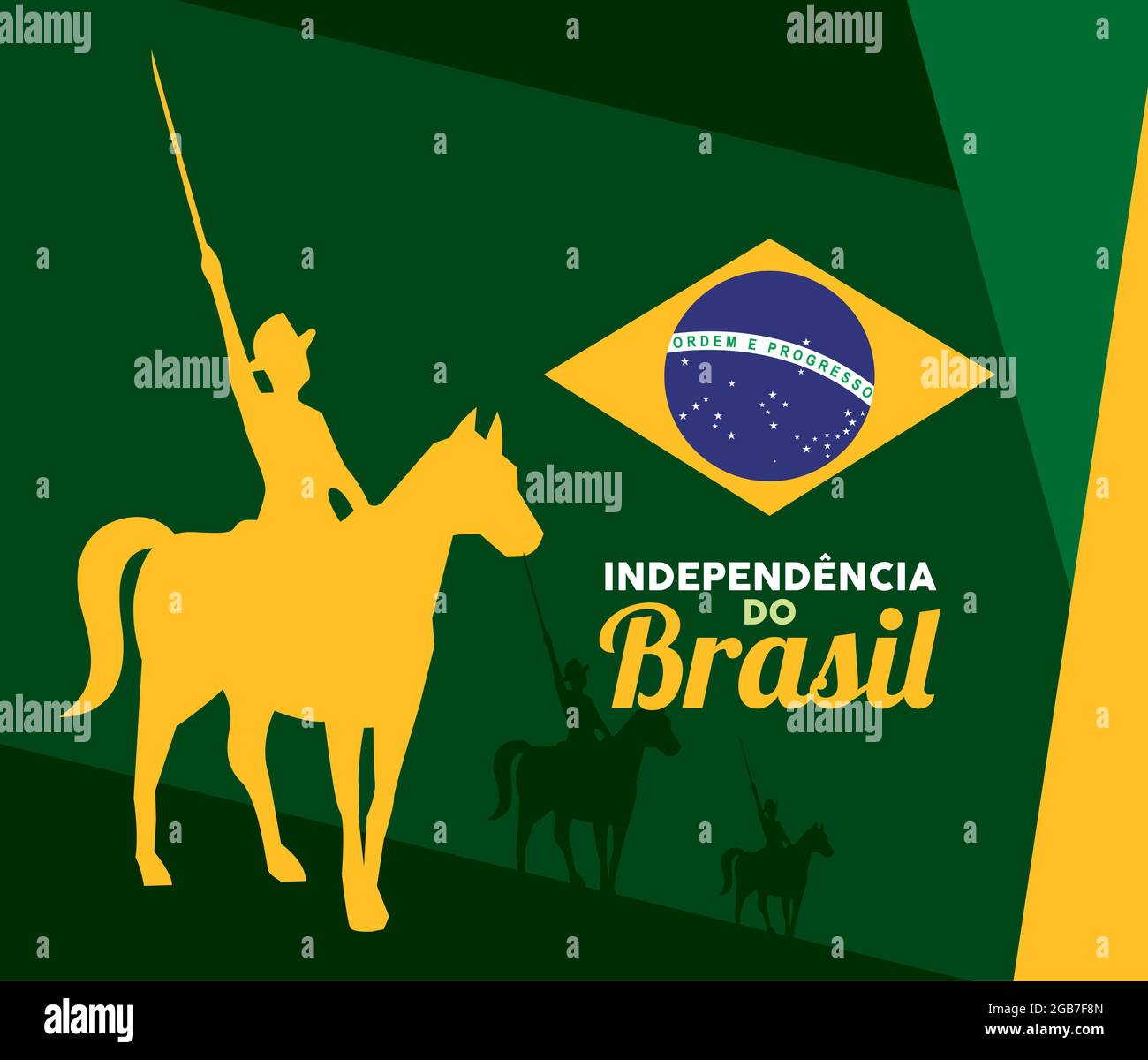 happy brazil independence poster Stock Vector Image & Art - Alamy