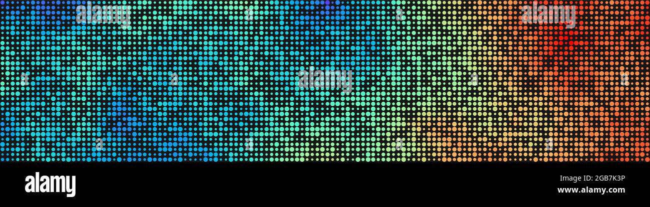 Abstract Geometrical color pixel generative art illustration Stock ...