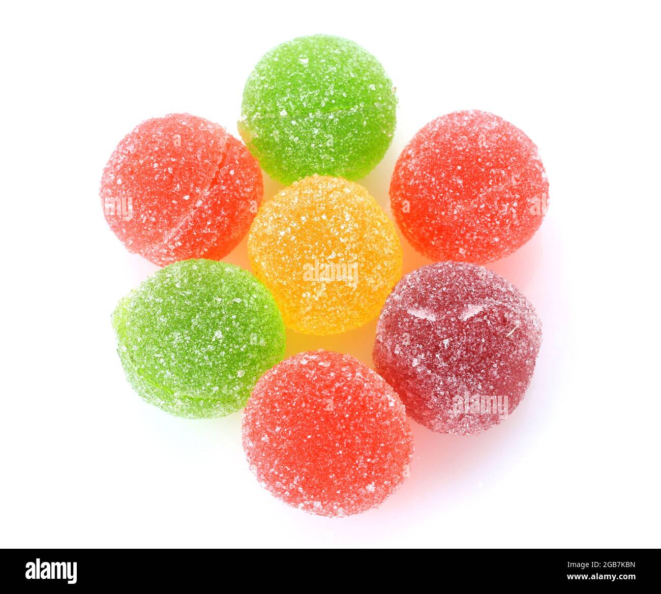 colorful jelly candies isolated on white Stock Photo - Alamy