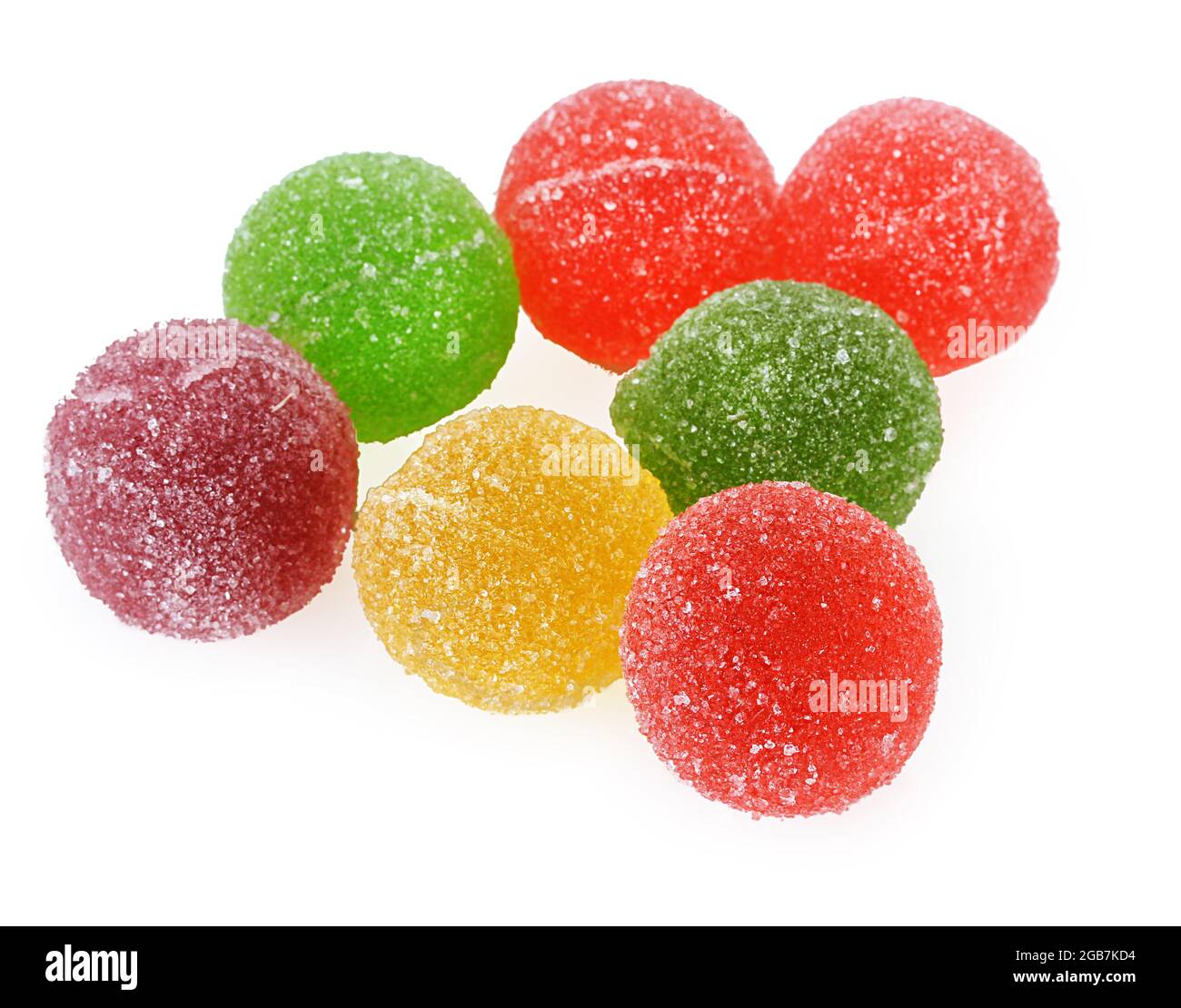 colorful jelly candies isolated on white Stock Photo - Alamy