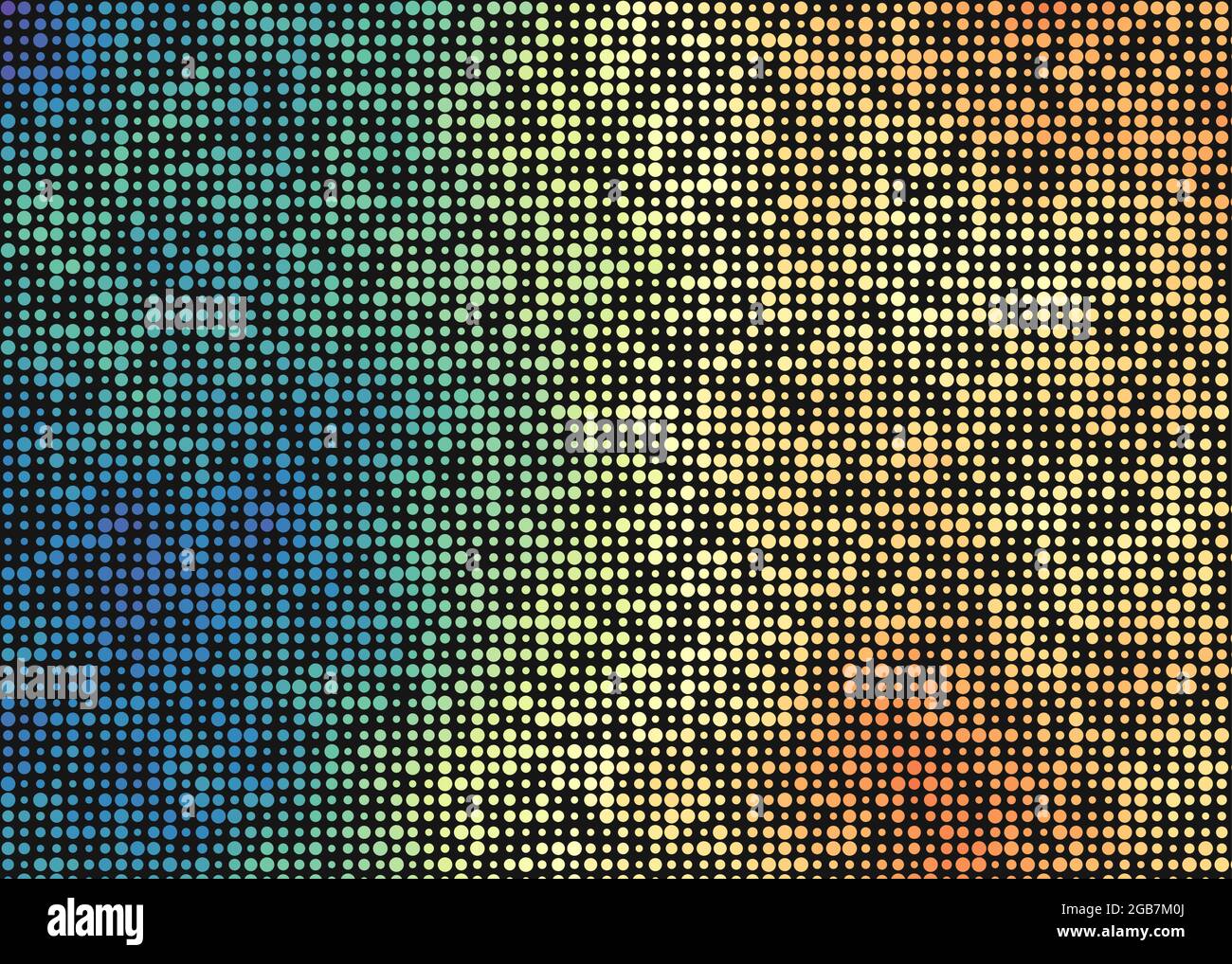 Abstract Geometrical color pixel generative art illustration Stock ...