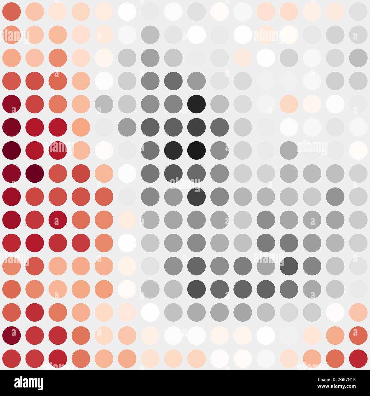 Abstract Geometrical color pixel generative art illustration Stock ...