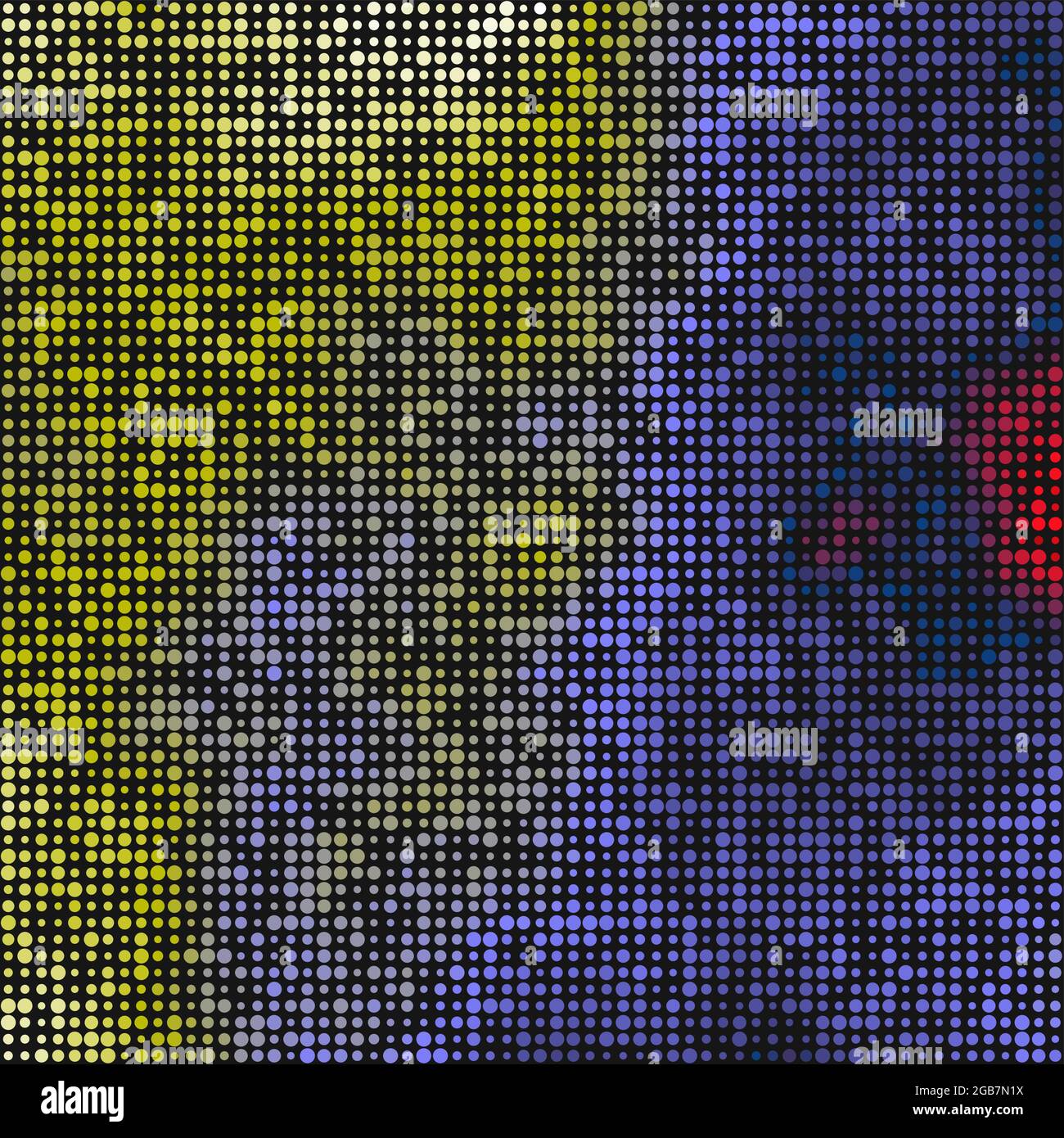 Abstract Geometrical color pixel generative art illustration Stock ...