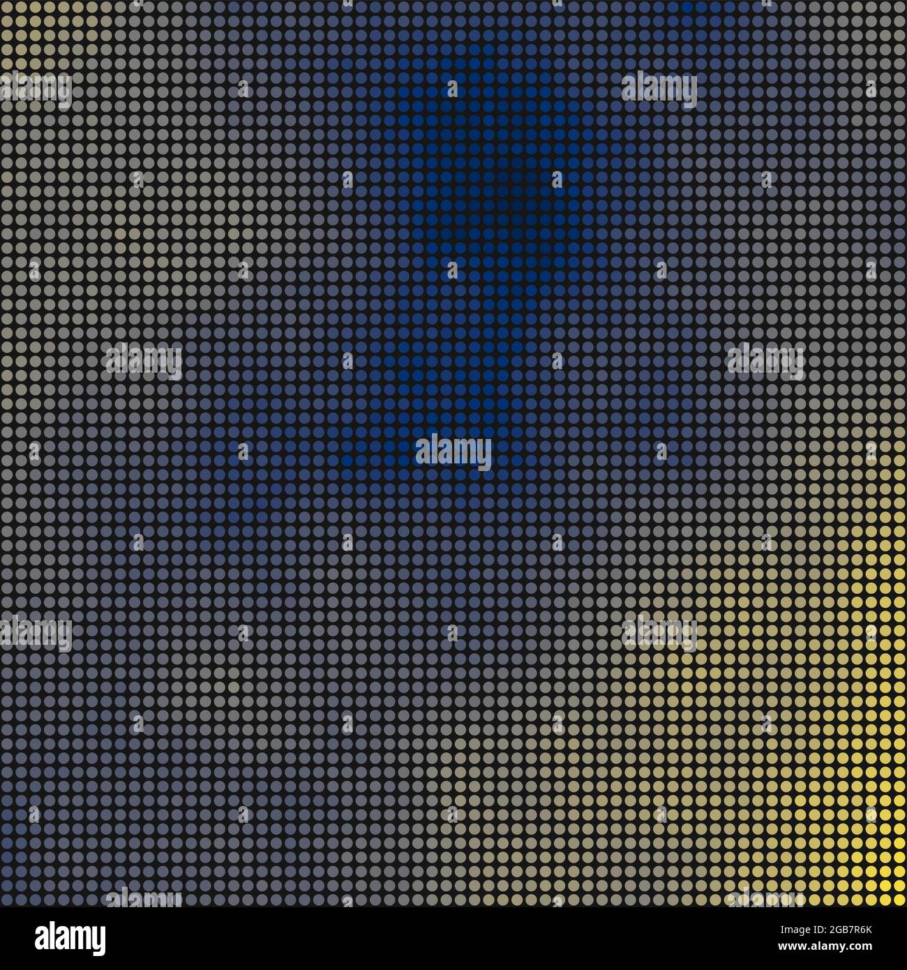 Abstract Geometrical color pixel generative art illustration Stock ...
