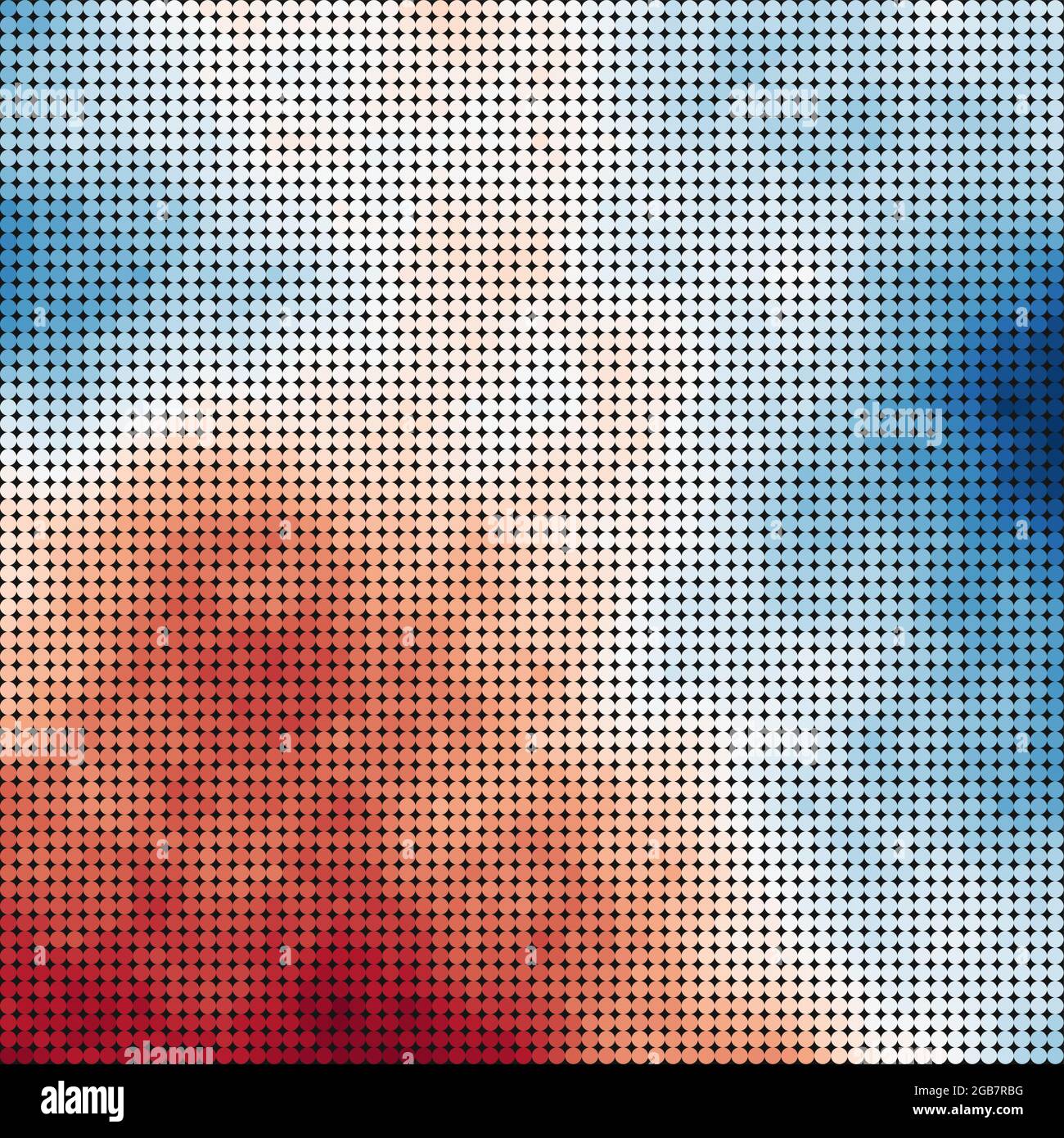 Abstract Geometrical color pixel generative art illustration Stock ...