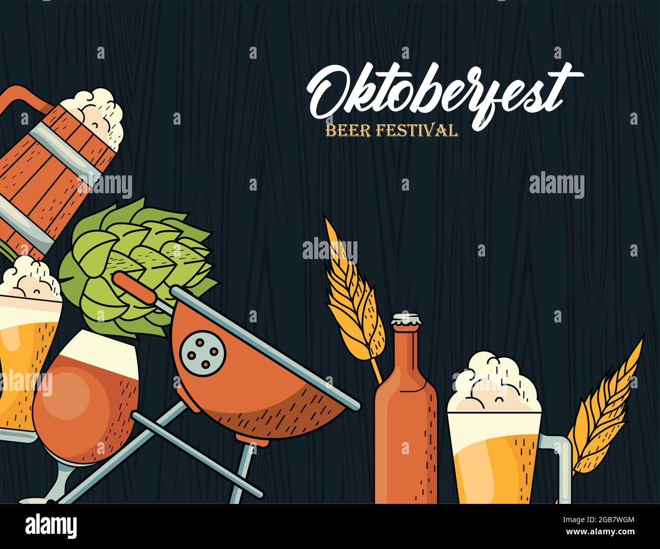 oktoberfest poster celebration Stock Vector Image & Art - Alamy