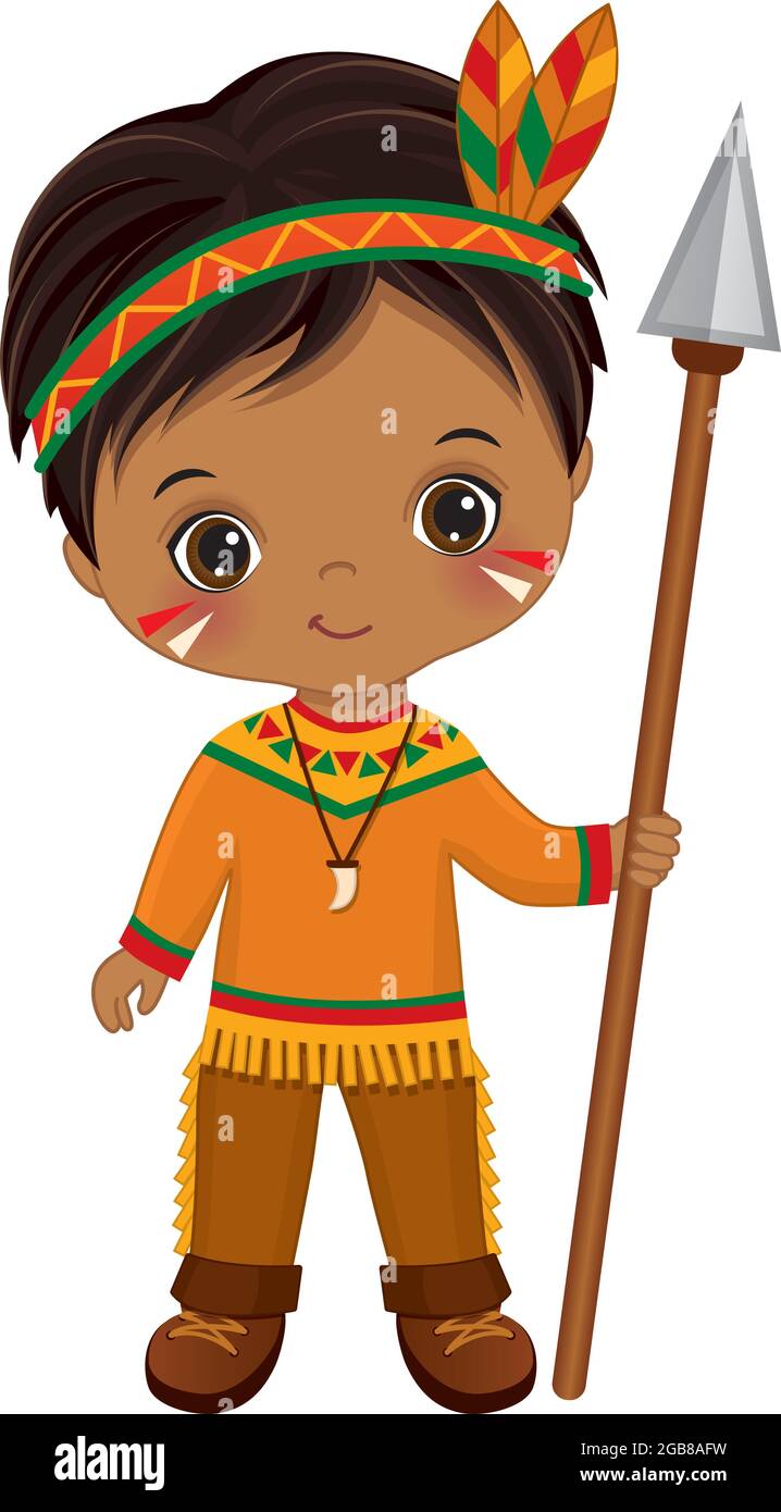 native american kid clipart of kids