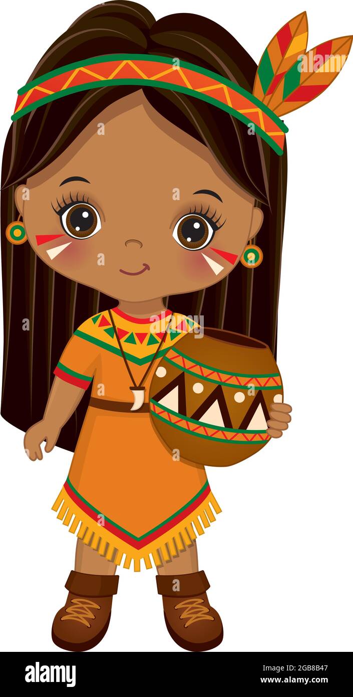 native american kid clipart of kids