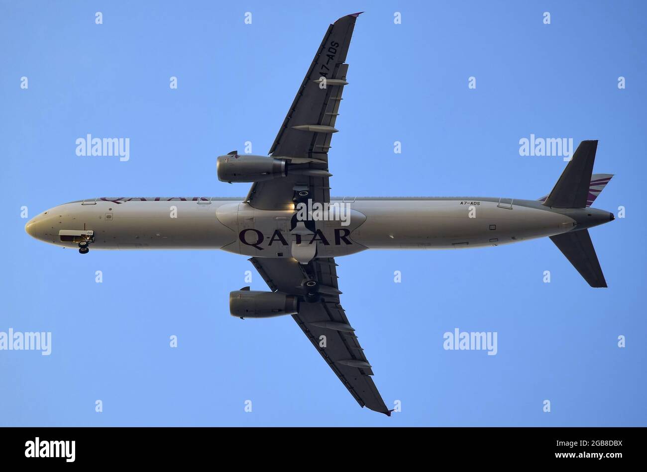 Qatar Airways Airbus A321 Stock Photo