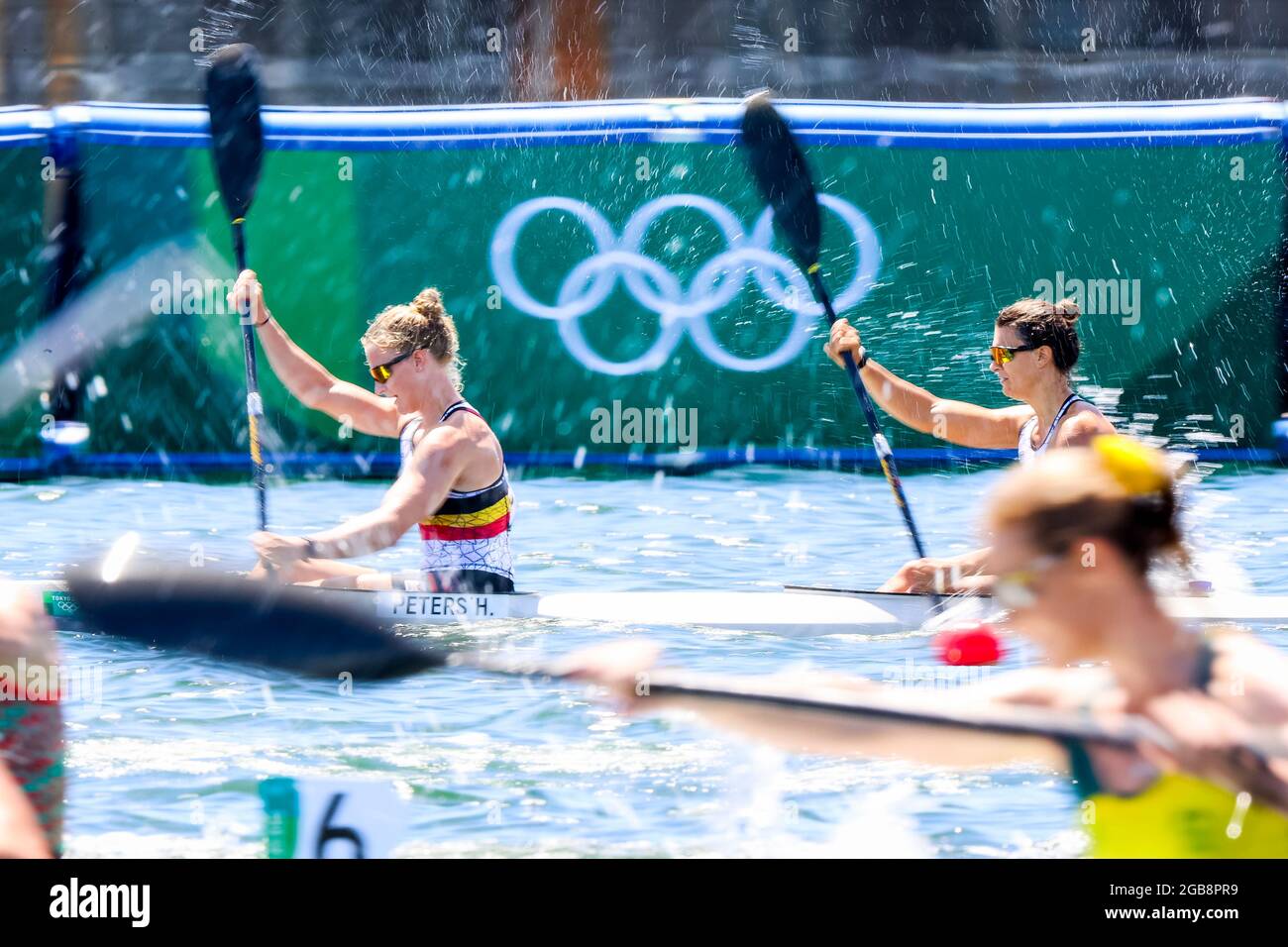 Belgian Hermien Peters and Belgian Lize Broekx pictured in action during the semi finals of