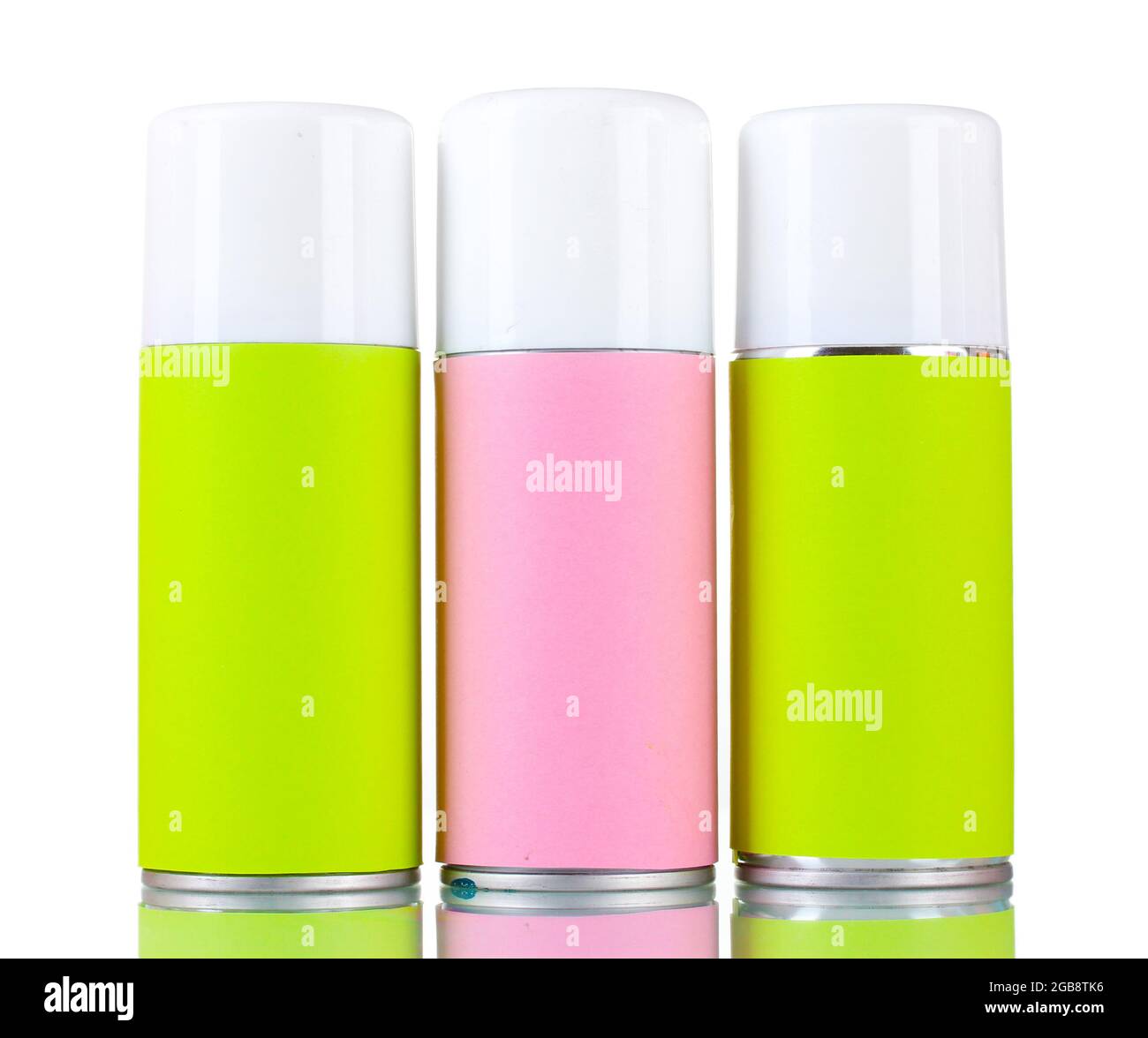 aerosol cans isolated on white Stock Photo Alamy