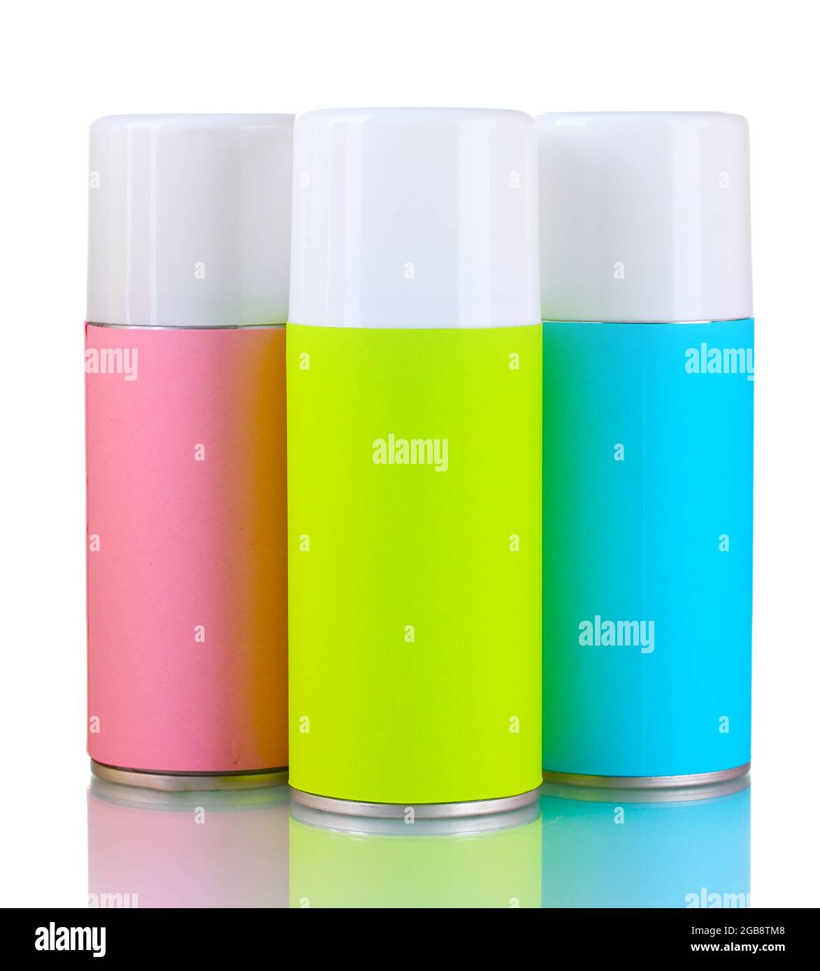 aerosol cans isolated on white Stock Photo Alamy