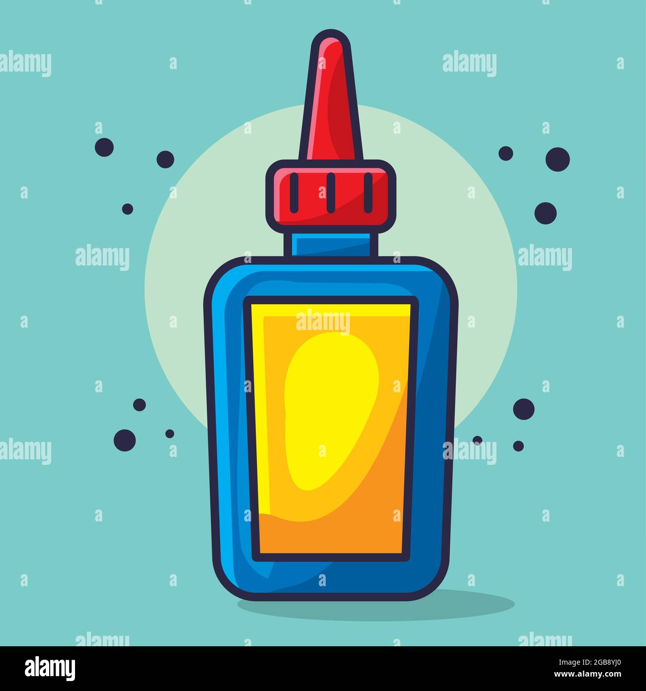 Glue bottle office flat hi-res stock photography and images - Alamy