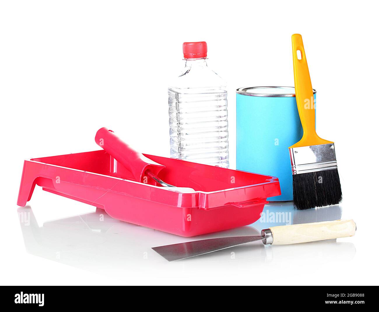 Materials for repair isolated on white Stock Photo Alamy