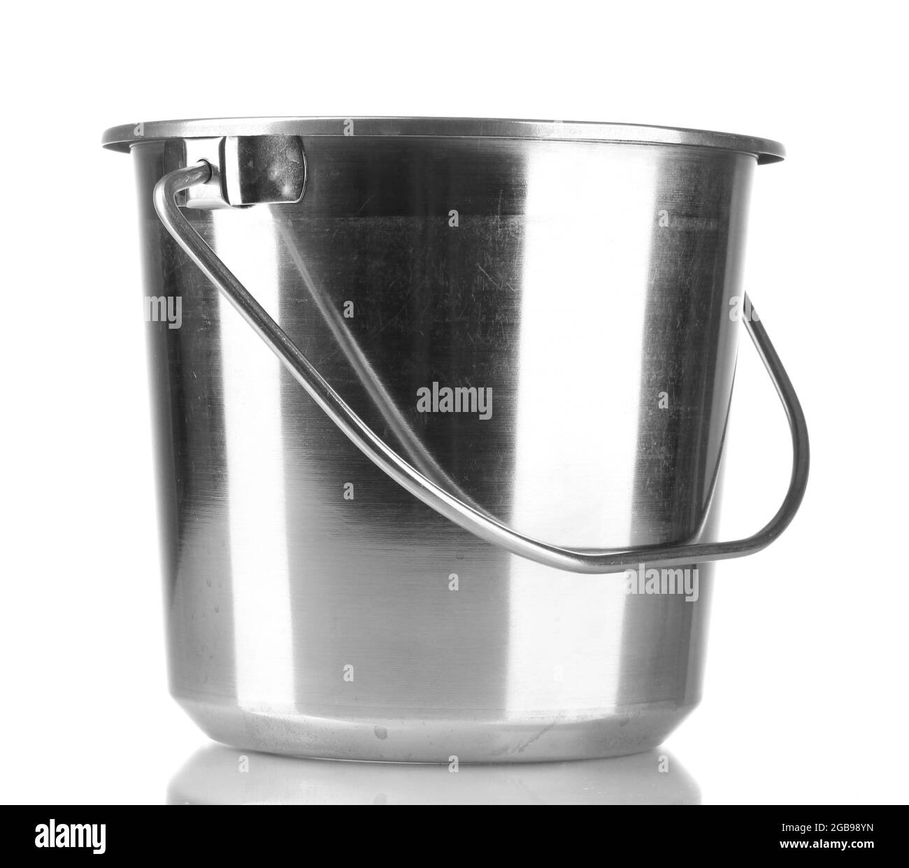 empty bucket for champagne bottle isolated on a white Stock Photo Alamy