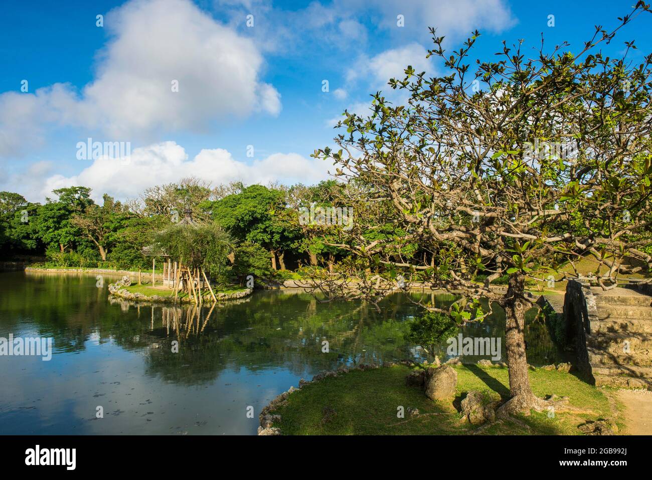Unesco world heritage site Shikinaen Garden, Naha, Okinawa, Japan Stock Photo
