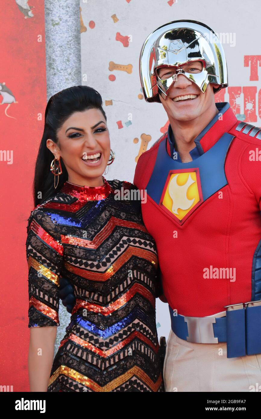 Shay Shariatzadeh, John Cena at "The Suicide Squad" Premiere held at the  Regency Village Theatre in Los Angeles, CA, August 2, 2021. Photo Credit:  Joseph Martinez / PictureLux Stock Photo - Alamy