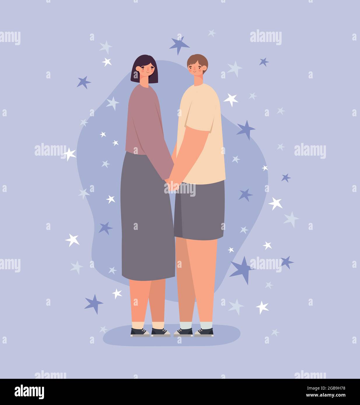 romantic couple design Stock Vector Image & Art - Alamy