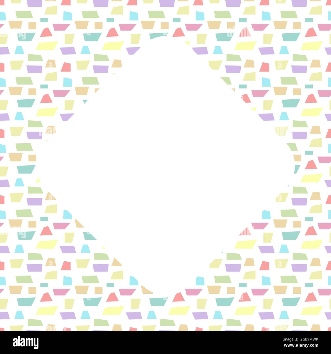 Shape Square Congratulation Background with abstract colored geometric shapes and a square in the ...