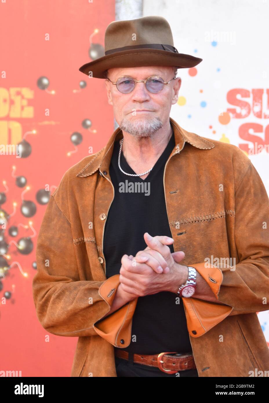 Los Angeles, California, USA 2nd August 2021 Actor Michael Rooker attends Warner Bros. Premiere of "The Suicide Squad" at Regency Village Theatre on August 2, 2021 in Los Angeles, California, USA. Photo by Barry King/Alamy Live News Stock Photo