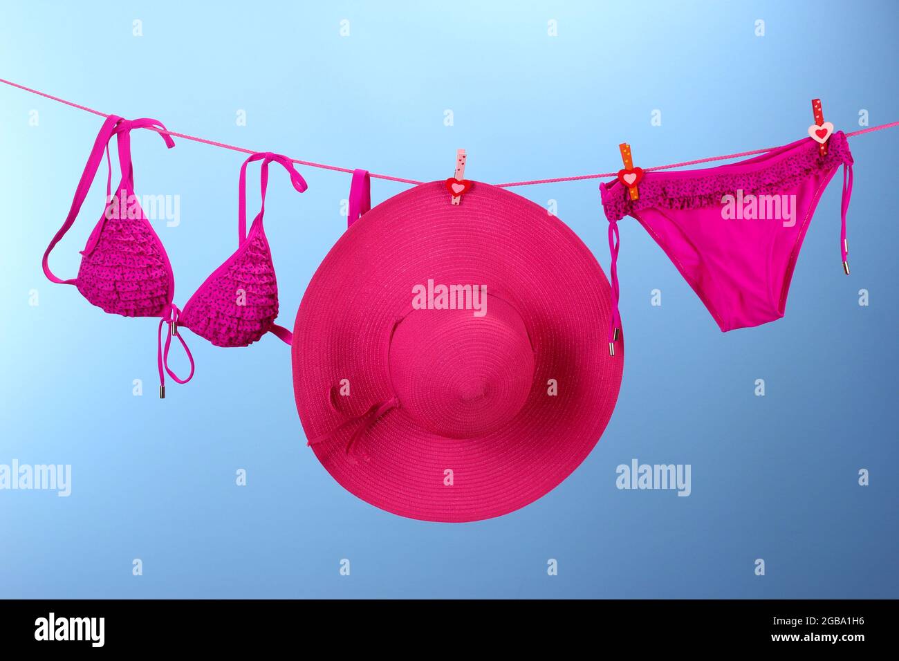 Bikini hanging on clothesline hires stock photography and images Alamy