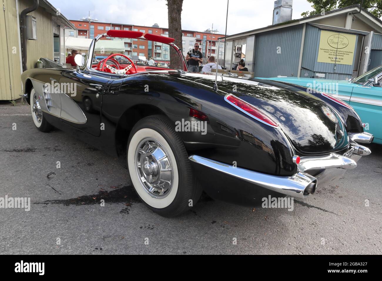 1950s corvette convertible hi-res stock photography and