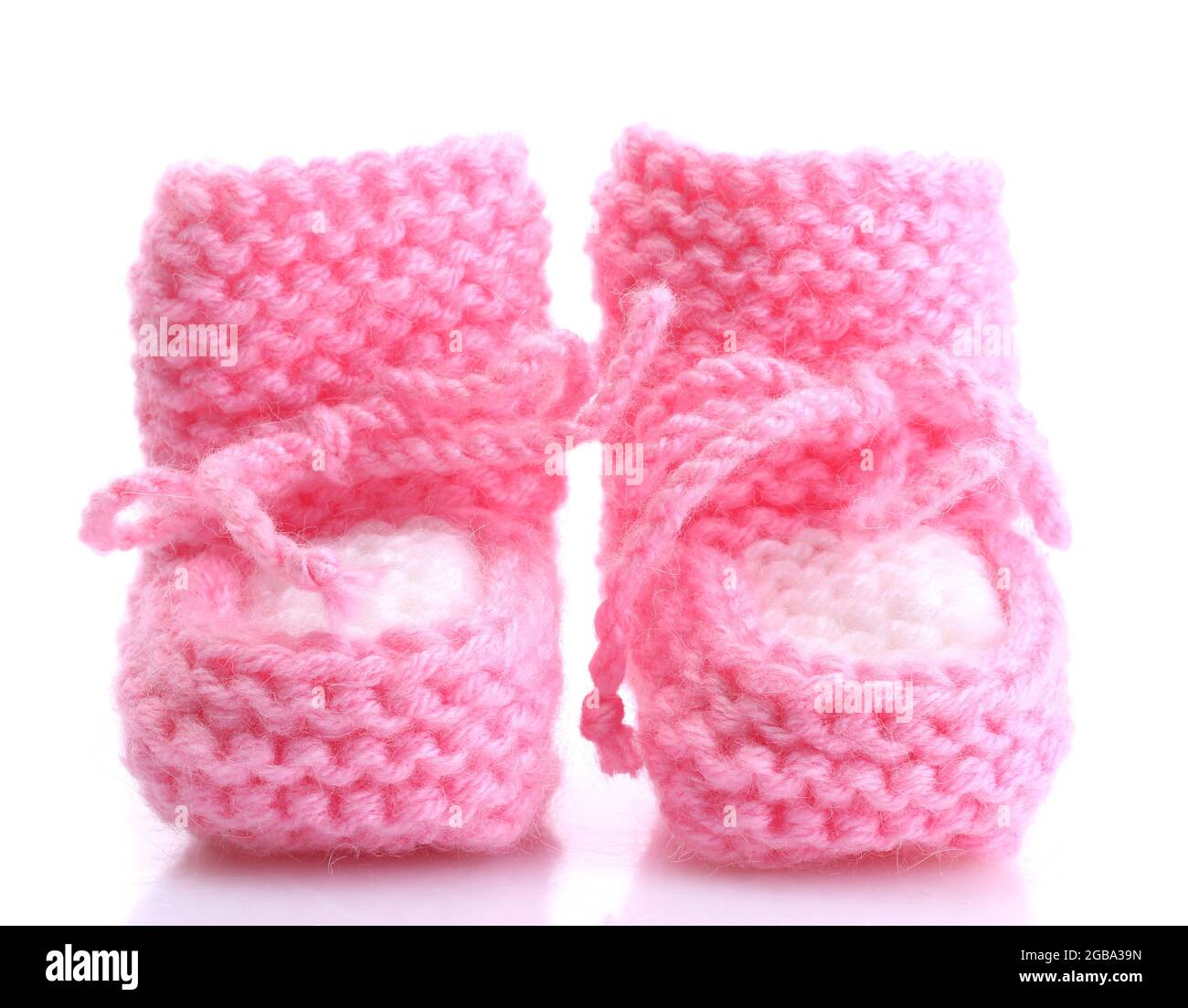 pink baby boots isolated on white Stock Photo Alamy