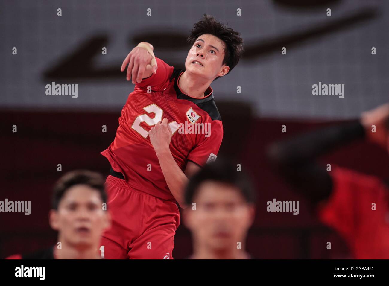 Tokyo, Japan. 3rd Aug, 2021. Ran Takahashi (JPN) Volleyball Men's