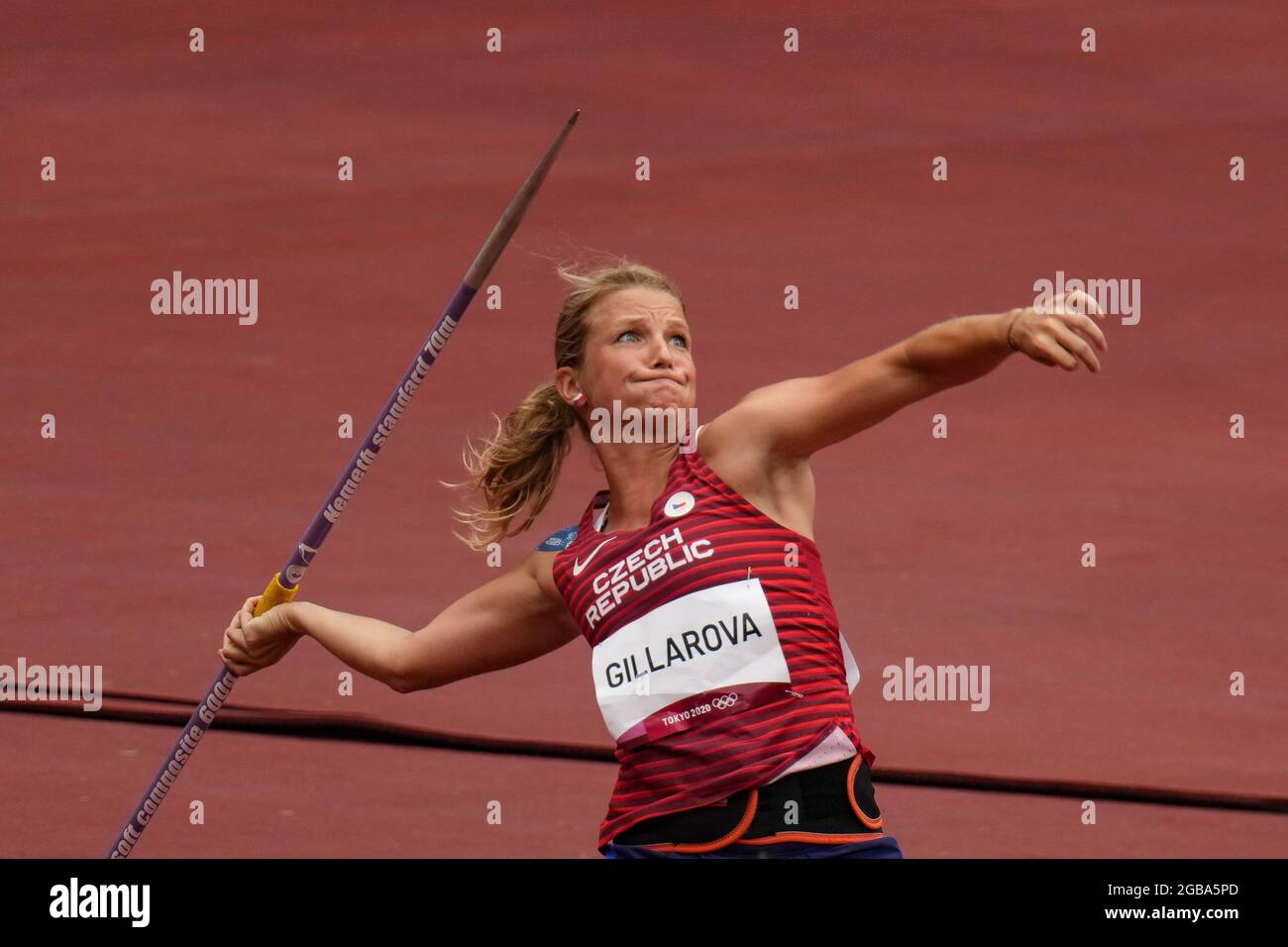 Tokyo, Japan. 03rd Aug, 2021. Czech athlete Irena Gillarova attends
