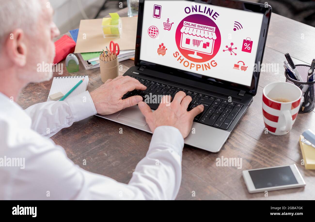 Online shopping concept shown hi res stock photography and images Alamy Online shopping concept shown hi res stock photography and images Alamy