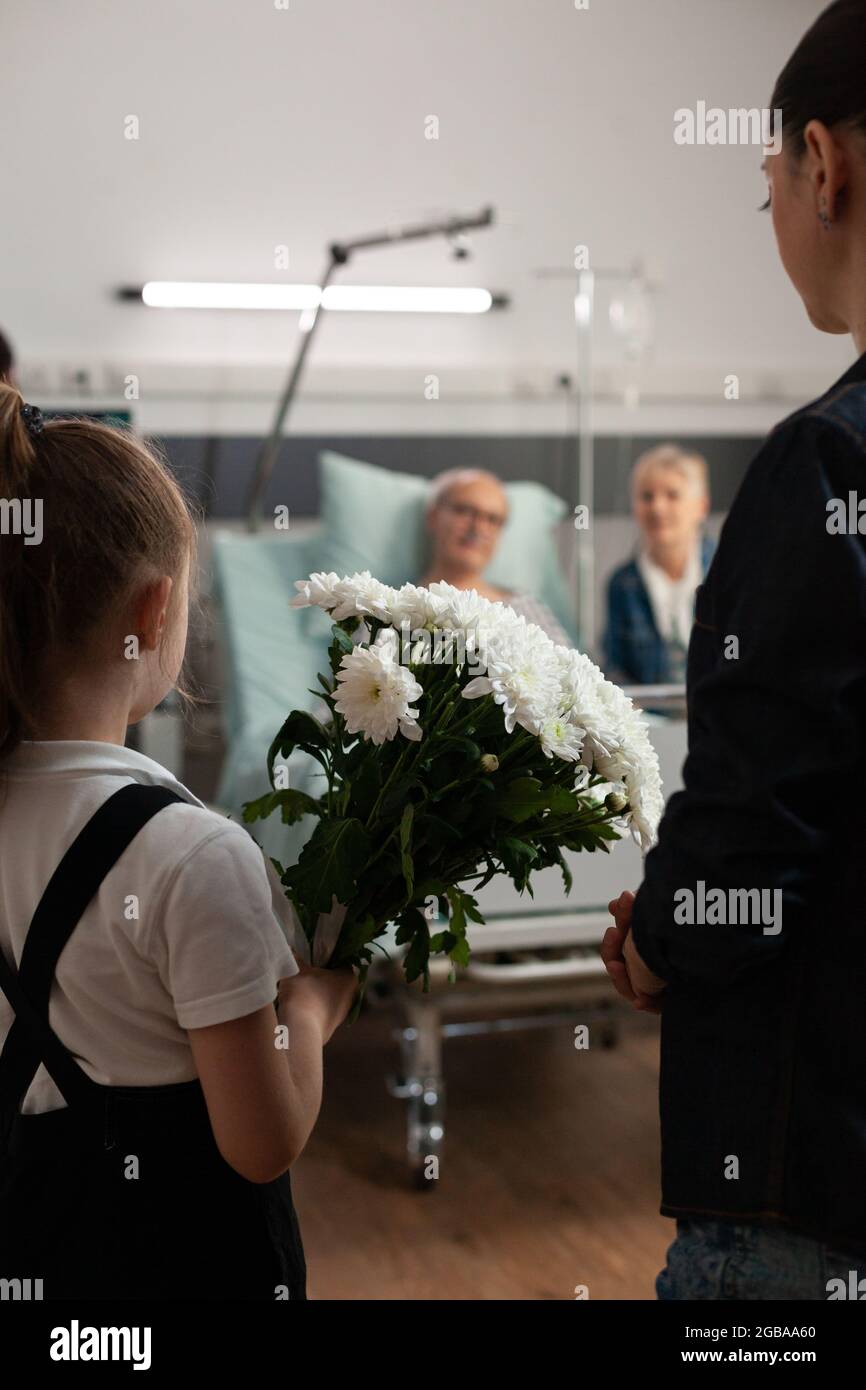 Hospital visit elderly flowers hires stock photography and images Alamy