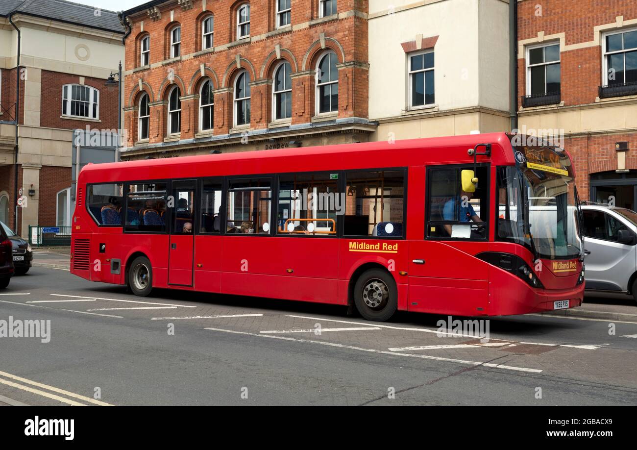 A Stagecoach bus in heritage Midland Red livery, Banbury, Oxfordshire, England, UK Stock Photo