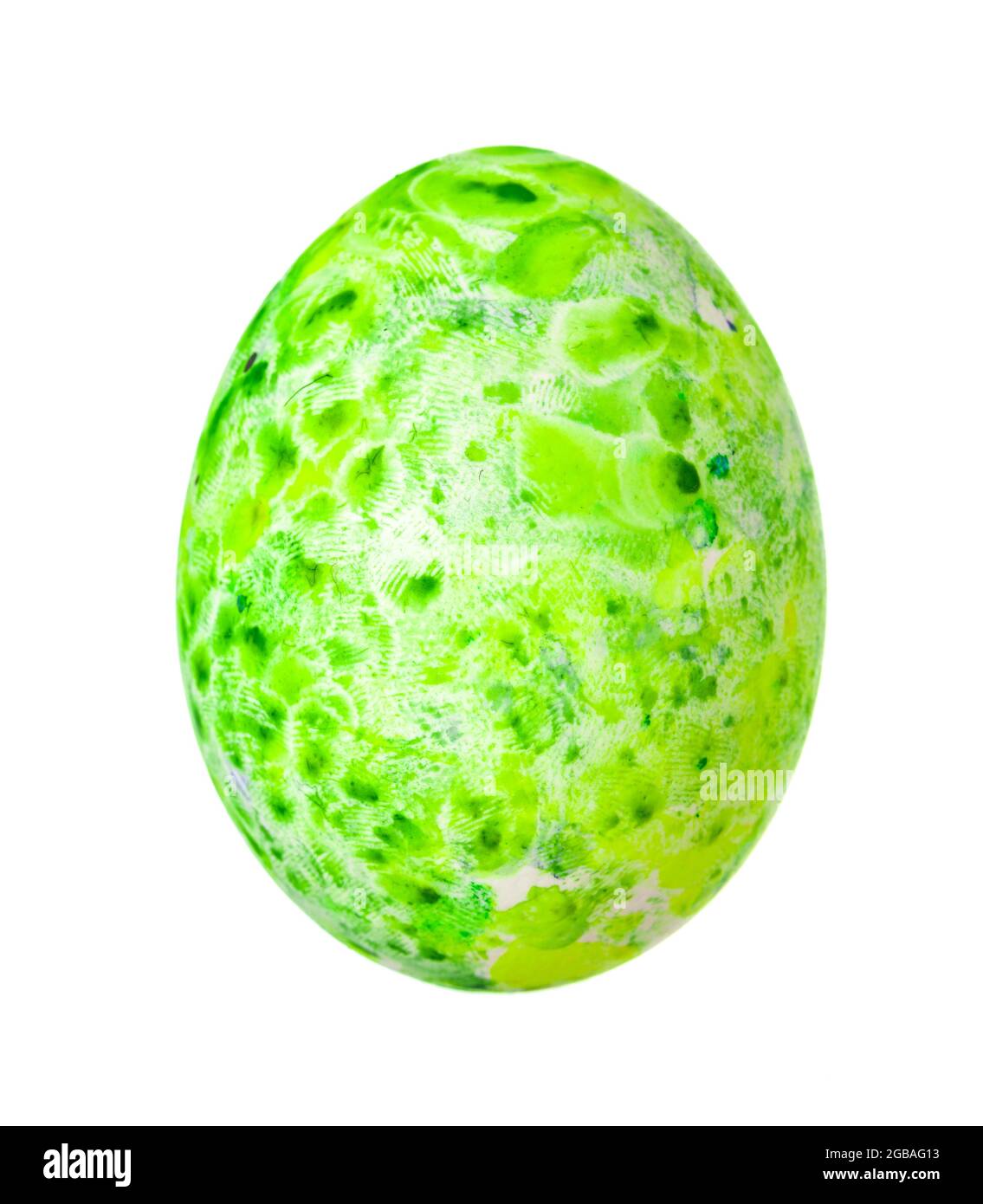 Colorful Easter Egg isolated on white Stock Photo - Alamy