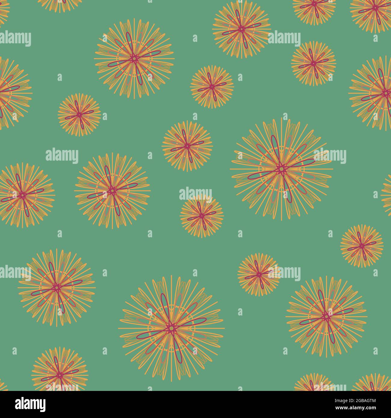 Summer Green seamless pattern for print or web Stock Vector Image & Art ...