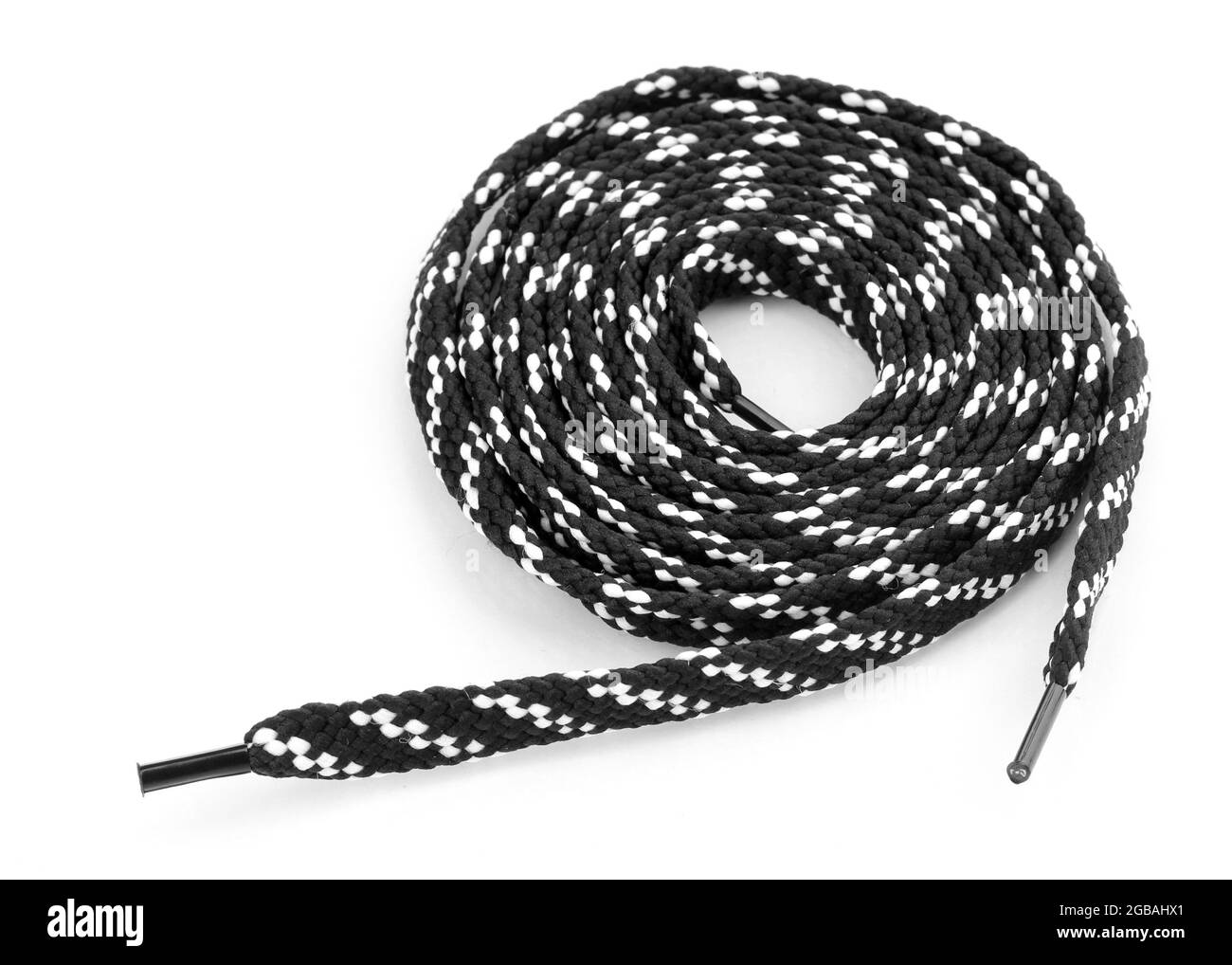 Colorful shoelaces isolated on white Stock Photo Alamy