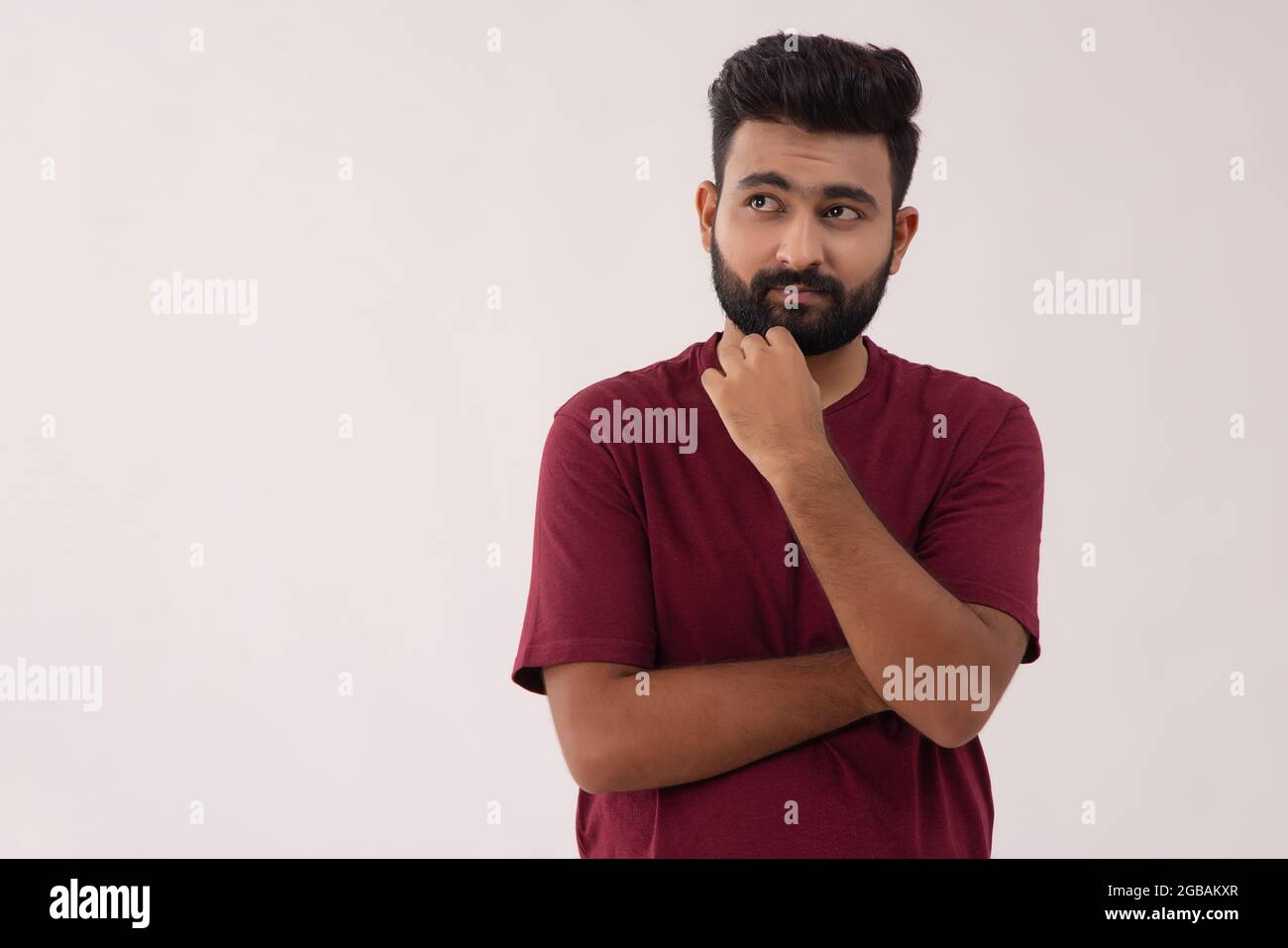 Indian asian bearded young man hi-res stock photography and images - Alamy
