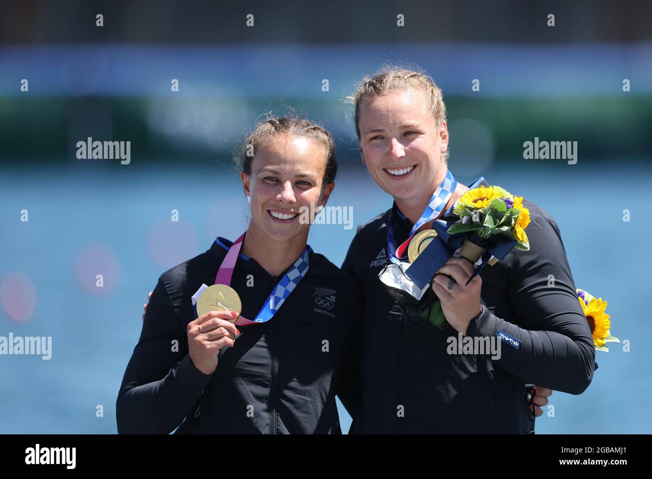 Tokio, Japan. 03rd Aug, 2021. Canoe Olympics, women, kayak double, 500m, final in Sea Forest