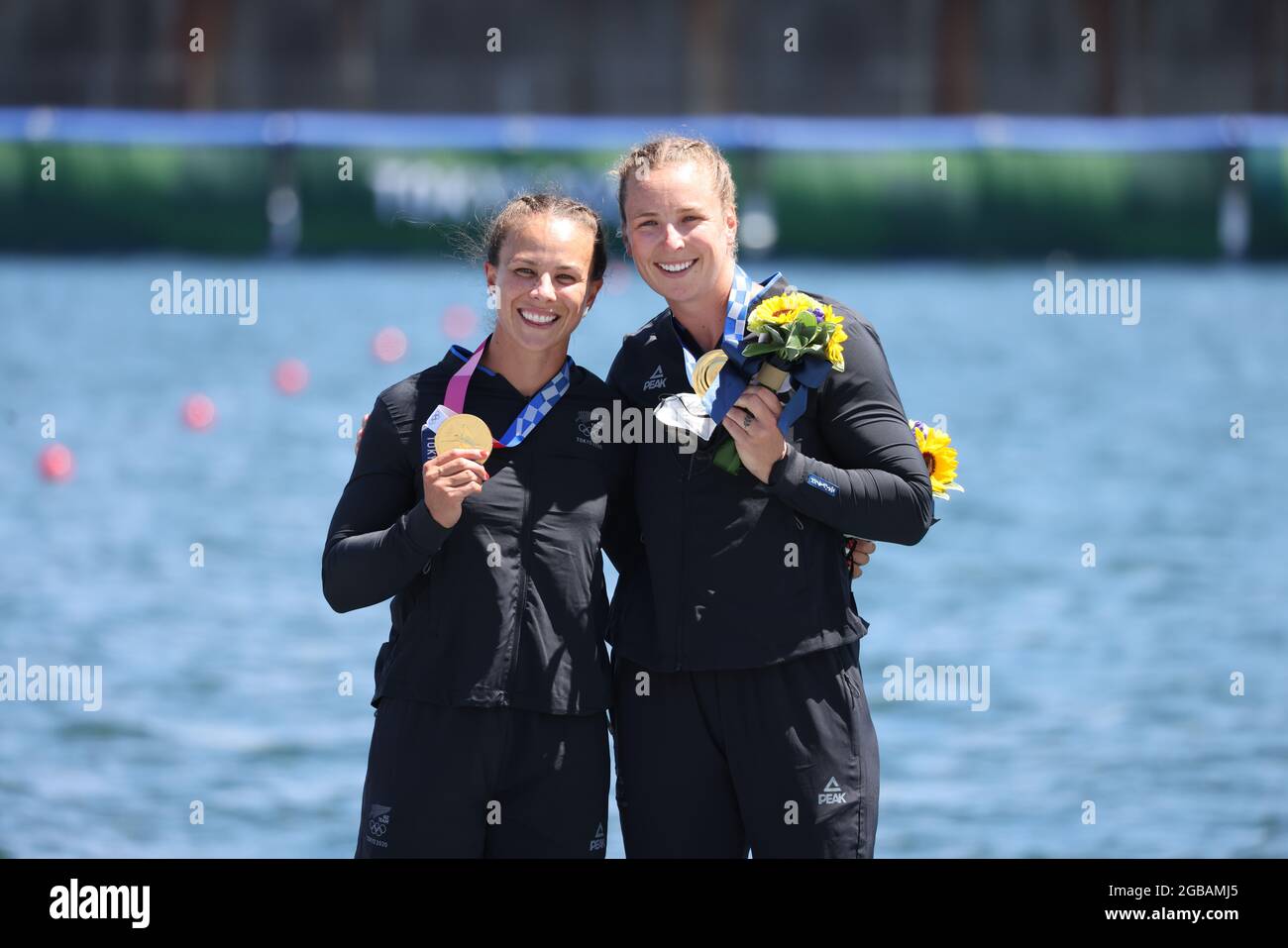 Tokio, Japan. 03rd Aug, 2021. Canoe Olympics, women, kayak double, 500m, final in Sea Forest
