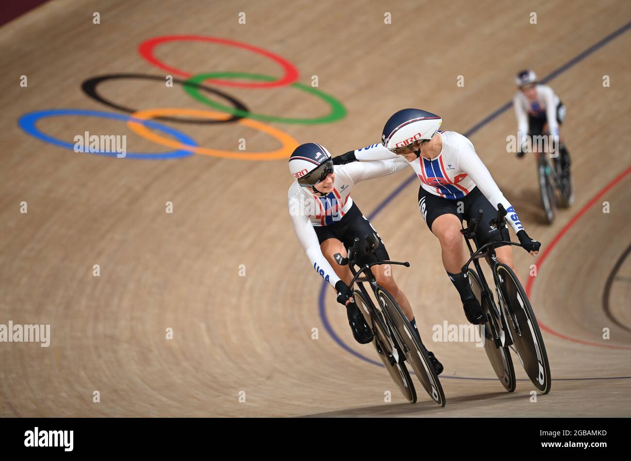 Izu, Japan. 03rd Aug, 2021. Cycling/Track Olympics, Preliminary 4000m